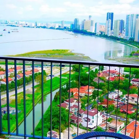 New 4Queen Bed 3 Room 2Cp Near Gurney With Tvbox And Ktv Set Tanjung Tokong Exterior photo