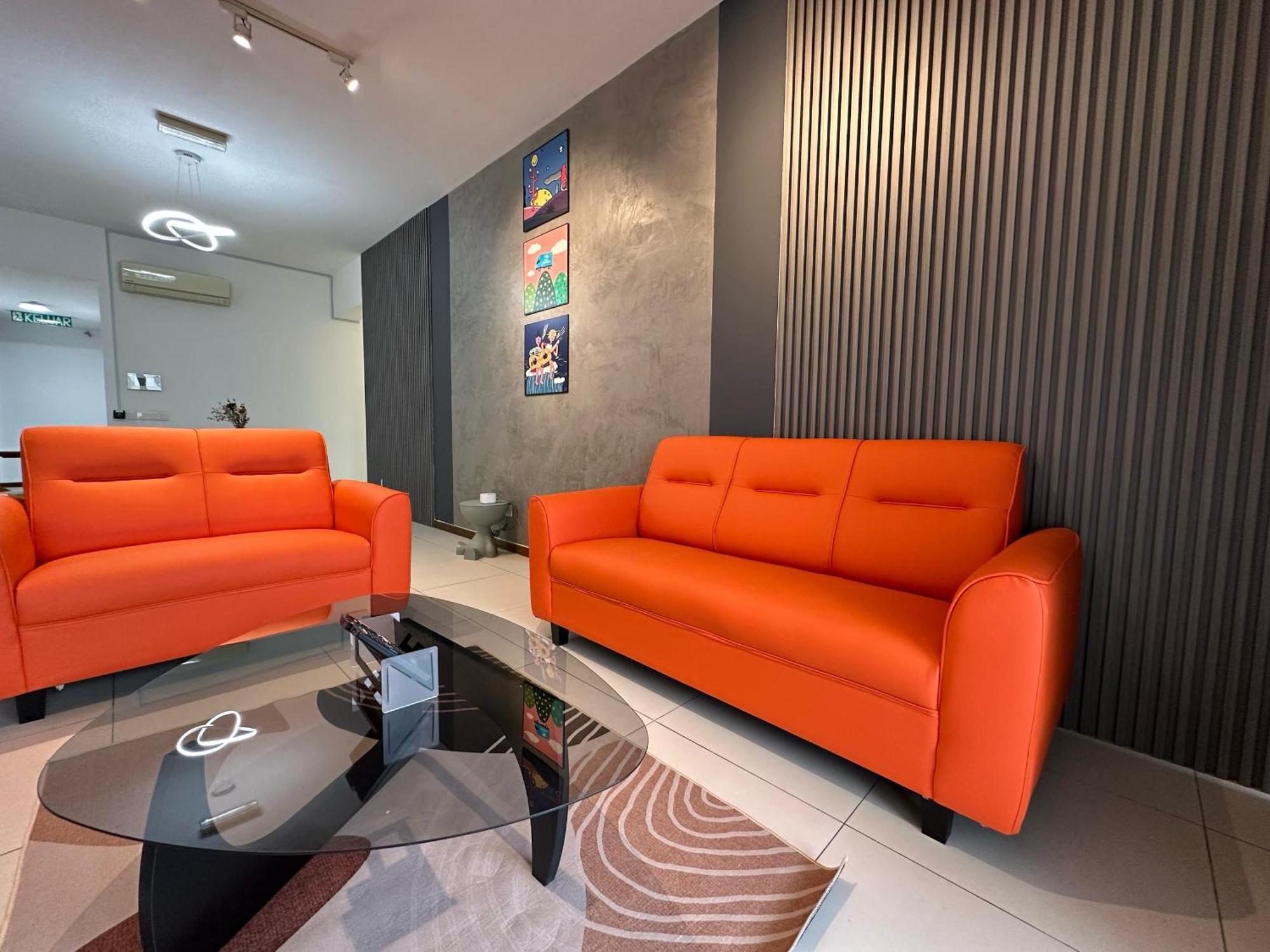 Apartment New 4queen Bed 3 2cp Near Gurney With Tvbox And Ktv Set Tanjung Tokong